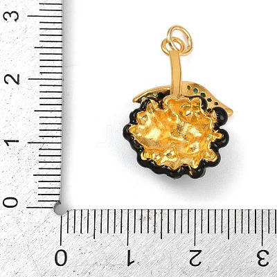 Brass Enamel Pendants KK-K405-01C-G-1