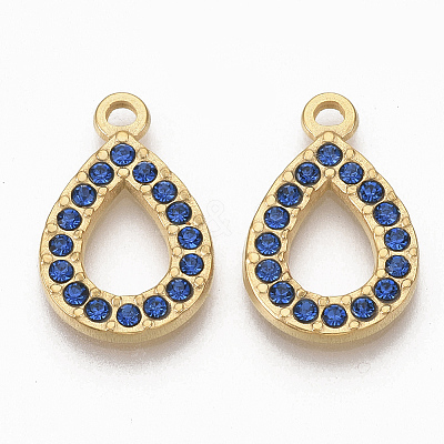 Golden Tone 304 Stainless Steel Pendants STAS-T050-011G-02-1