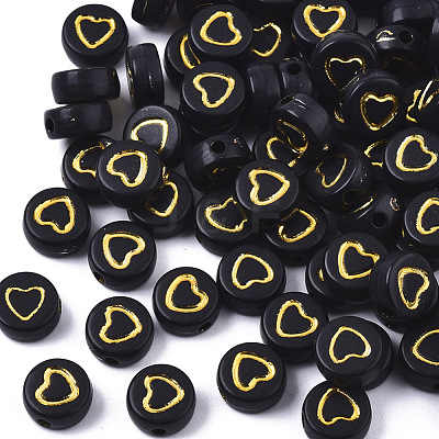 Opaque Acrylic Beads PACR-N006-004-1