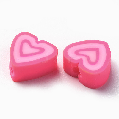 Handmade Polymer Clay Beads CLAY-T020-13F-1