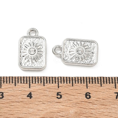 Alloy Rhinestone Pendants FIND-D044-08P-1