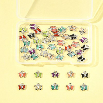 45Pcs 9 Colors Glass Charms KK-FS0001-67-1