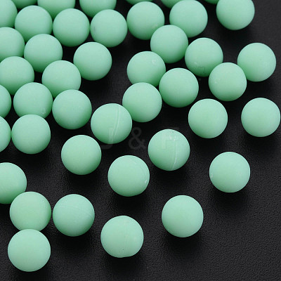 Opaque Acrylic Beads PAB702Y-B01-06-1