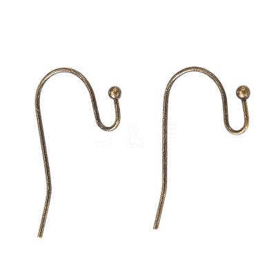 Antique Bronze Brass Hook Ear Wire X-J0JQN-NFAB-1