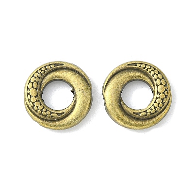 Tibetan Style Alloy Donut Bead Frames TIBEB-5723-AB-NR-1