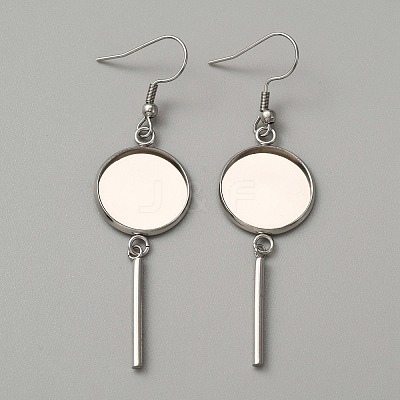 314 Stainless Steel Earring Hooks STAS-WH0046-01A-1