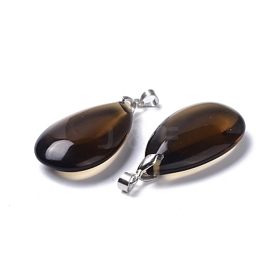 Synthetic Smoky Quartz Pendants G-D084-01P-A03-1