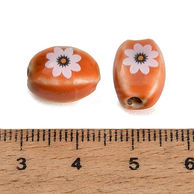 Printed Handmade Porcelain Beads PR-CBAB520-17-1