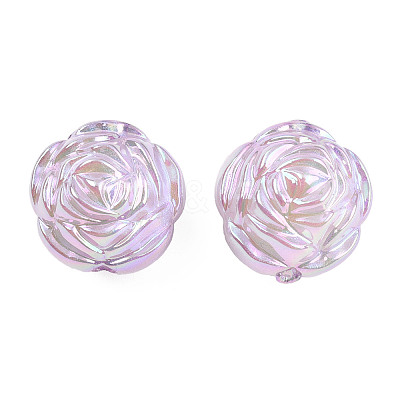 Plating Acrylic Beads OACR-N010-048B-1