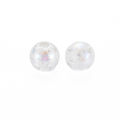 Transparent Crackle Acrylic Beads X-MACR-S373-66-L06-1