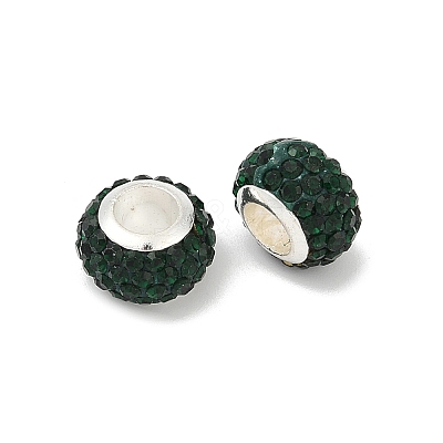 Alloy Rhinestone Clay Pave Beads ALRI-D300-03S-06-1