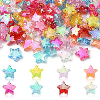 Eco-Friendly Transparent Acrylic Beads MACR-CJ0001-02-1