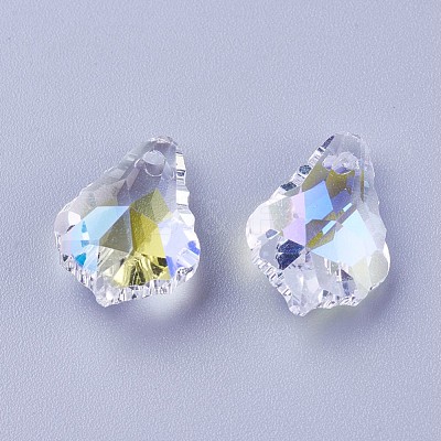 Faceted Glass Pendants GLAA-F068-C27-01-1