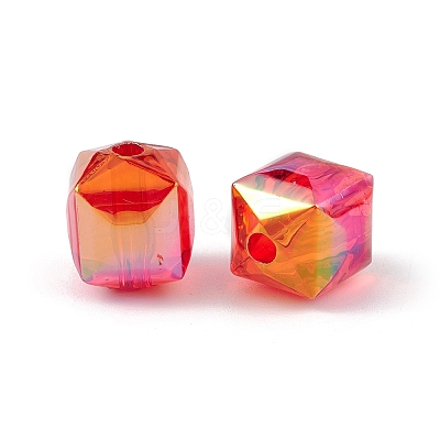 Transparent Acrylic Beads MACR-F073-02-1