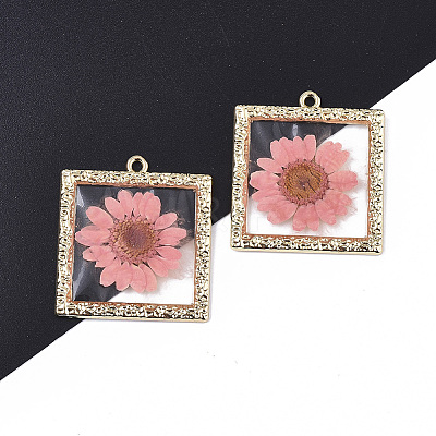 Epoxy Resin Pendants X-RESI-T045-029C-1