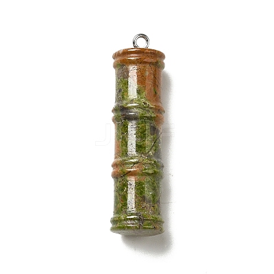 Natural Unakite Pendants G-I340-A05-1