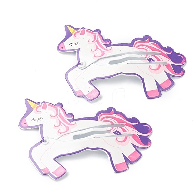 Baking Paint Iron Snap Hair Clips PHAR-B0002-20-1