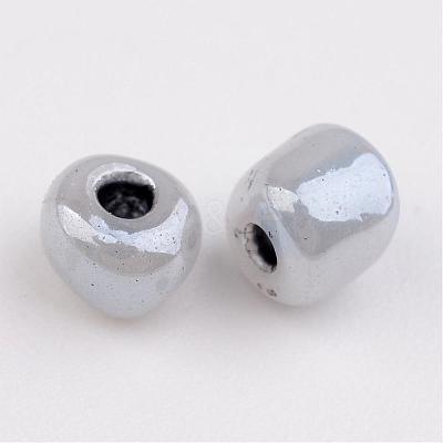 DIY Craft Beads 6/0 Ceylon Round Glass Seed Beads X-SEED-A011-4mm-156-1