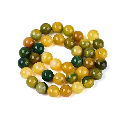 Dyed Natural Agate Beads Strands G-Q606-45A-03-1