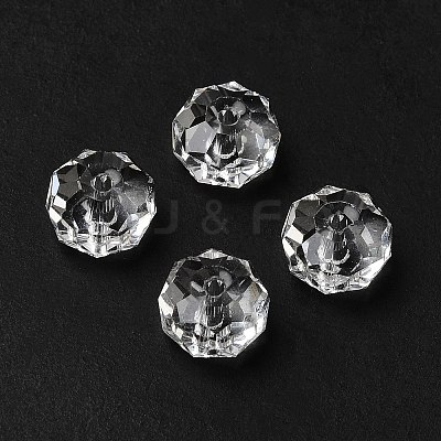 Transparent K9 Glass Beads GLAA-E048-01B-1
