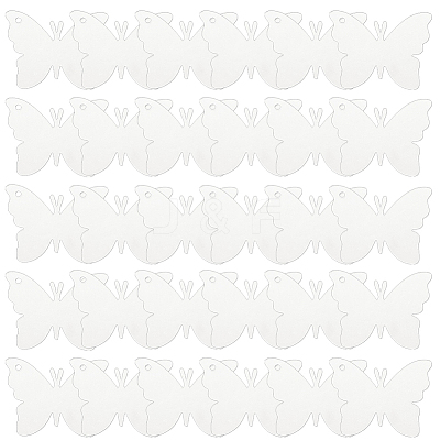 30Pcs Transparent Acrylic Pendants OACR-SC0002-30B-1