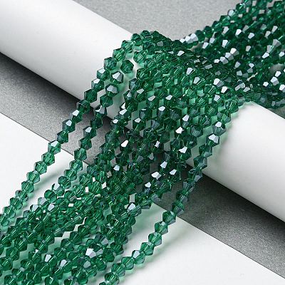 Transparent Electroplate Glass Beads Strands LS-EGLA-A039-T3mm-A10-1