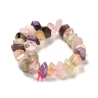 Natural Mixed Quartz Beads Strands G-N327-05-23-1