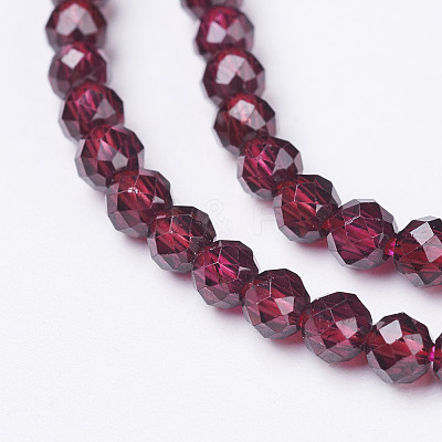 Natural Garnet Beads Strands G-D167-B-3mm-1