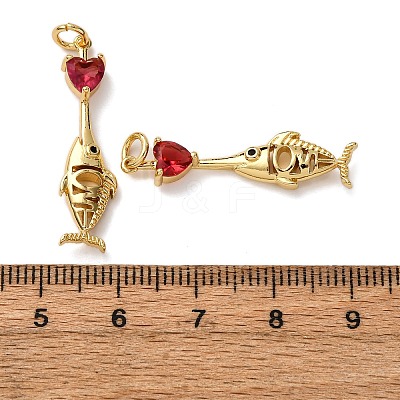 Brass Pave Cubic Zirconia Pendants KK-A271-05G-01-1