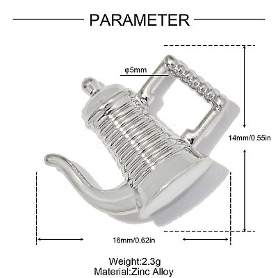 Zinc Alloy Pendants AL-OY001-08P-1