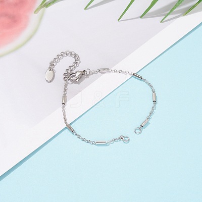 Tarnish Resistant Handmade 304 Stainless Steel Bracelet Making AJEW-JB00920-02-1