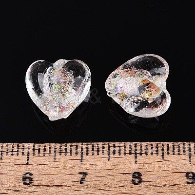 Handmade Foil Glass Beads FOIL-N029-09A-1