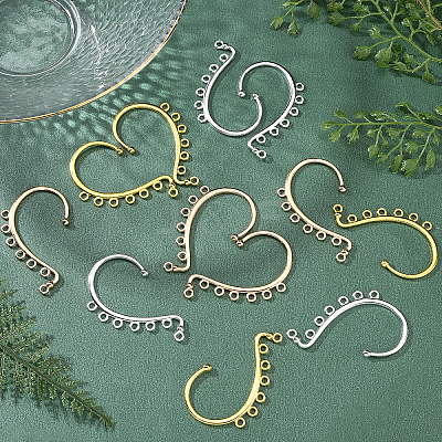 36Pcs 3 Colors Alloy Ear Cuff Findings FIND-PH0004-42-1