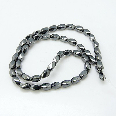 Non-magnetic Synthetic Hematite Beads Strands X-G-E001-4-8x5mm-1