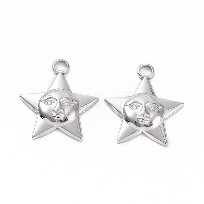 Non-Tarnish 304 Stainless Steel Pendants STAS-C003-14P-1