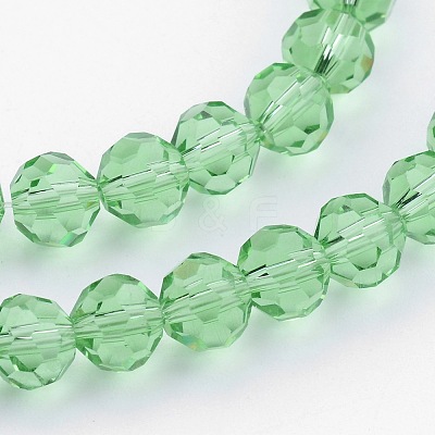 Transparent Glass Bead Strands GLAA-G013-8mm-55-1
