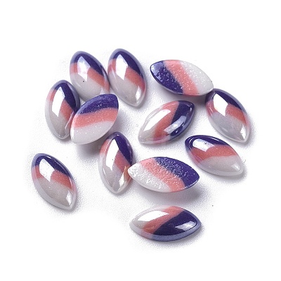 Opaque Glass Cabochons GGLA-S038-03F-3x12-1