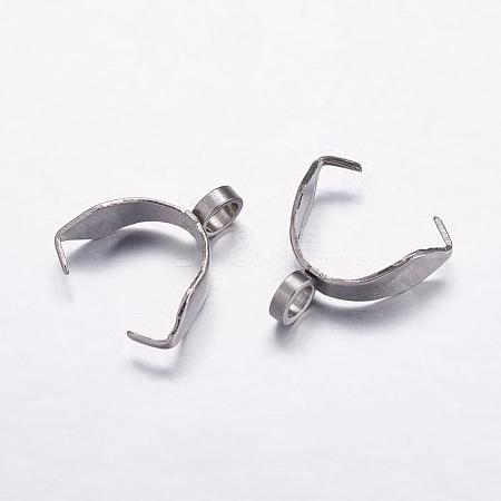 Tarnish Resistant 304 Stainless Steel Pinch Bails STAS-K146-066-4x12mm-1