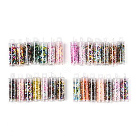 7 Bottles DIY Glass Seed Beads Sets DIY-N006-01A-1