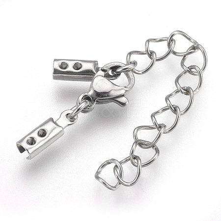 Tarnish Resistant 304 Stainless Steel Chain Extender X-STAS-P207-01P-C-1