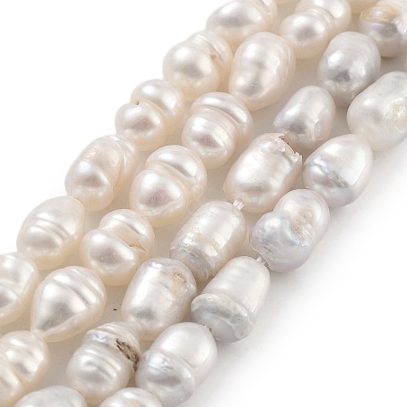 Natural Cultured Freshwater Pearl Beads Strands PEAR-P062-06A-1-1