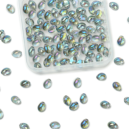 100Pcs Electroplate Glass Beads EGLA-YW0005-27G-1
