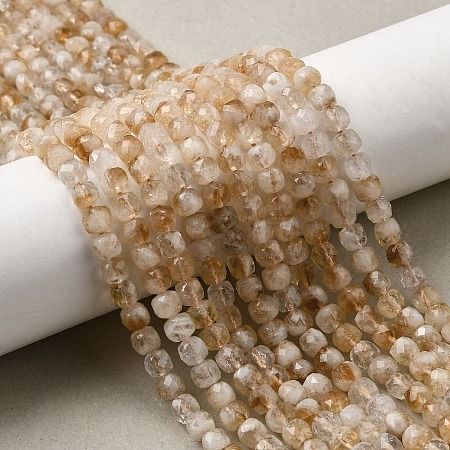 Natural Citrine(Heated) Beads Strands G-A267-A01-01-1