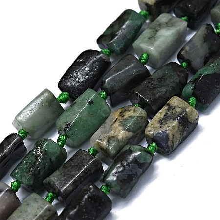 Natural Emerald Quartz Beads Strands G-O170-157-1