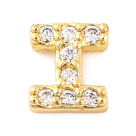 Rack Plating Brass Micro Pave Cubic Zirconia Cabochons KK-F874-04G-I-1