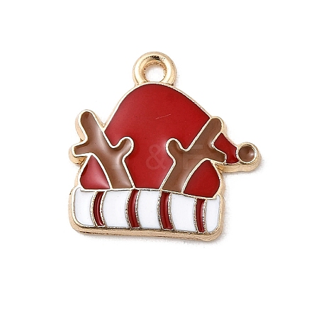 Christmas Alloy Enamel Pendants FIND-H055-17B-G02-1