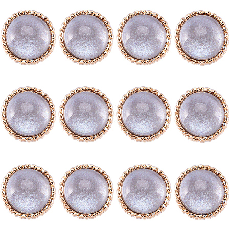 Gorgecraft 12Pcs ABS Plastic Shank Buttons BUTT-GF0003-47C-1