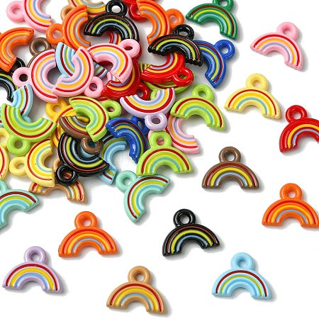 Baking Paint Acrylic Pendants OACR-CJC0005-06-1