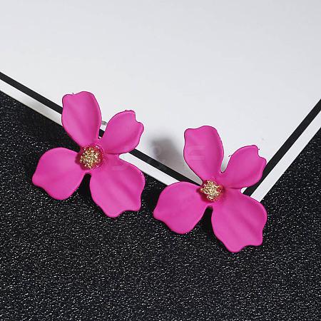 Flower Alloy Stud Earrings WGD3727-03-1