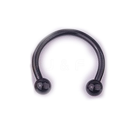 303 Stainless Steel Circular/Horseshoe Barbell Nose Rings WG86D19-09-1